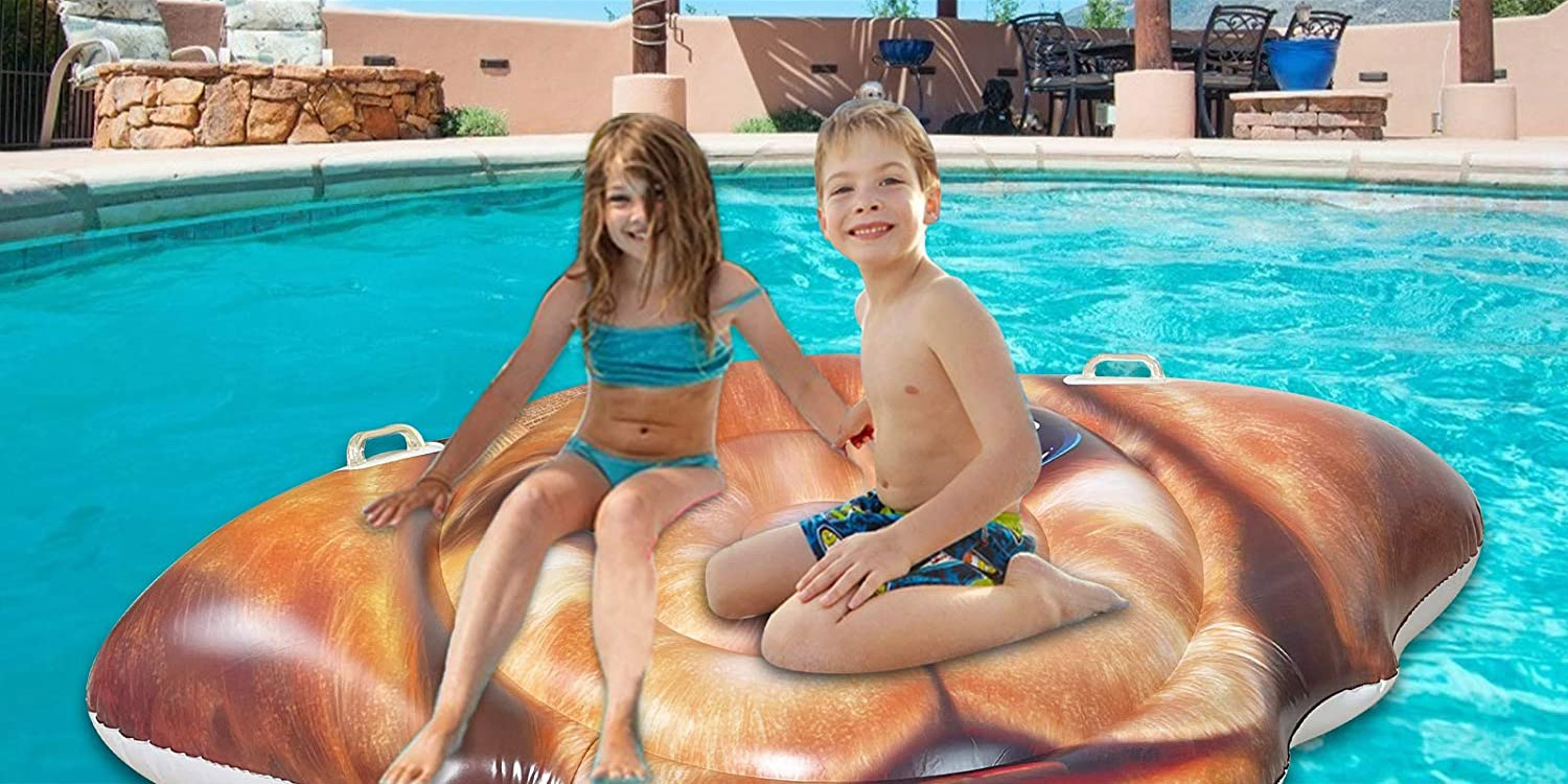 Labrador Face Dog Shaped Pool Float