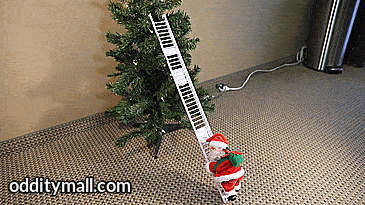 Ladder Climbing Santa Claus Funny Christmas Gadget Decorations