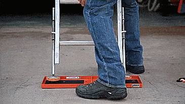 Ladder Lockdown Secures Ladder In Place on any Surface or Terrain