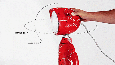 Lampster Vintage Robot Lamp - Controlled From Your Phone - GIF