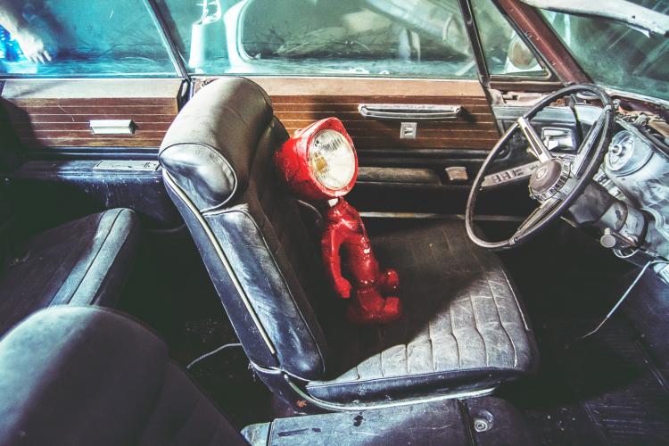 Lampster Vintage Robot Lamp - Controlled From Your Phone