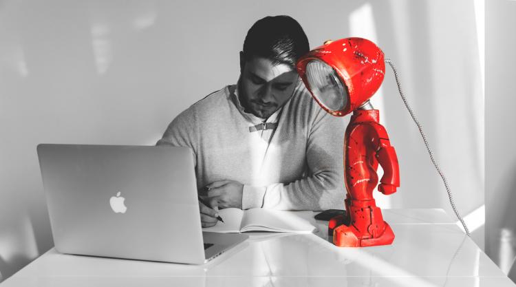 Lampster Vintage Robot Lamp - Controlled From Your Phone