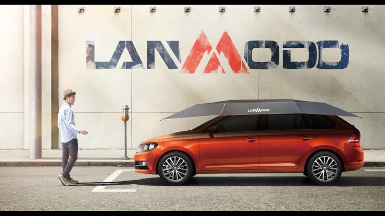 Lanmodo Car Umbrella - Automatic car umbrella protects against the sun, rain, hail, bird poop, and more