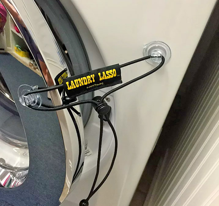 Laundry Lasso Washer Door Holder - Keeps washer door cracked open to prevent mold mildew and odors