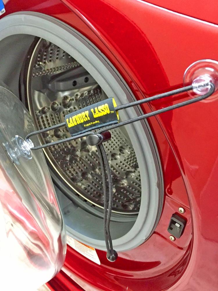 Laundry Lasso Washer Door Holder - Keeps washer door cracked open to prevent mold mildew and odors