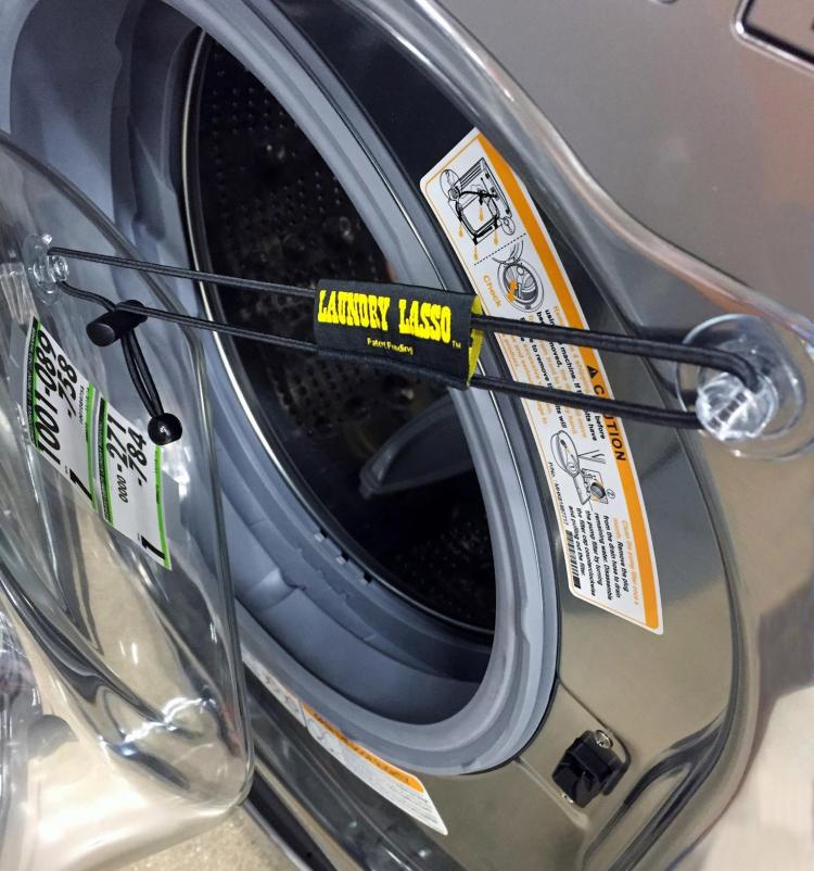 Laundry Lasso Washer Door Holder - Keeps washer door cracked open to prevent mold mildew and odors