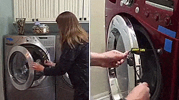 Laundry Lasso Washer Door Holder - Keeps washer door cracked open to prevent mold mildew and odors