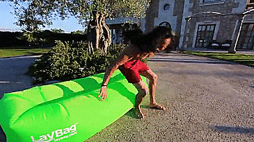 Laybag Easy Inflatable Lounger - Easy Inflatable couch using the wind