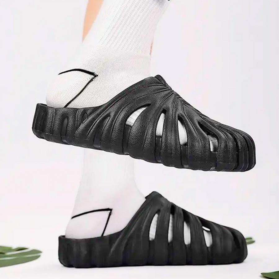 Leaf Shaped Crocs Plant slides
