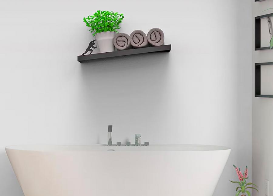 Strong Man Holding Up Toilet Paper Rolls Creative Leaning Bathroom Shelf