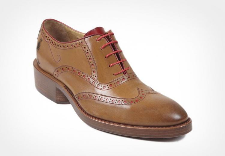Leather Shoe With Booze Stash In Heel