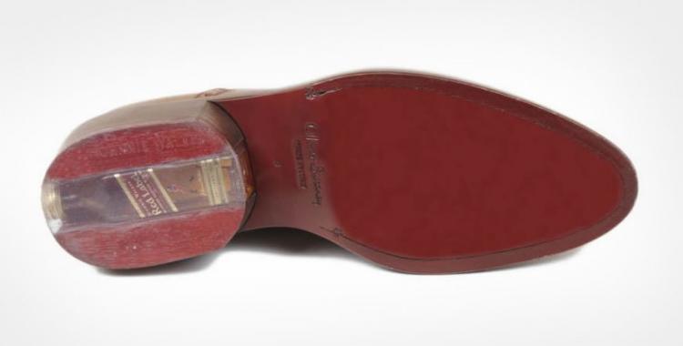 Leather Shoe With Booze Stash In Heel