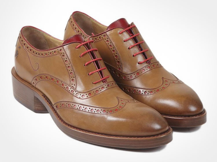 Leather Shoe With Booze Stash In Heel