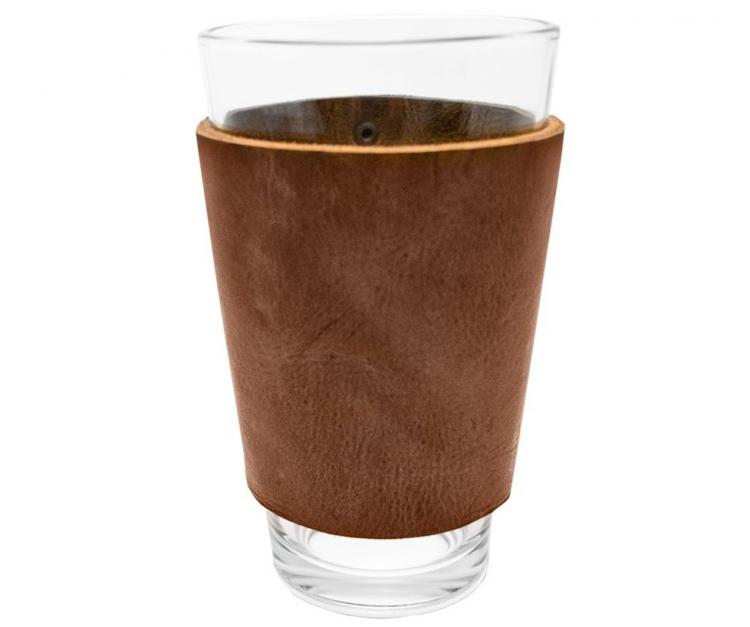 Leather Drinking Glass Sleeve