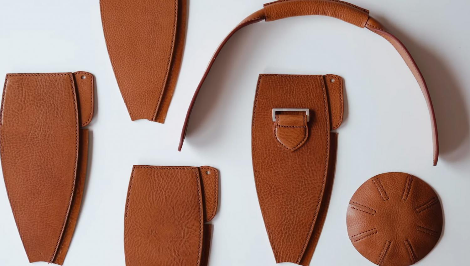 Leather Watermlon Carrier Bag - Artisan watermelon bag made from leather