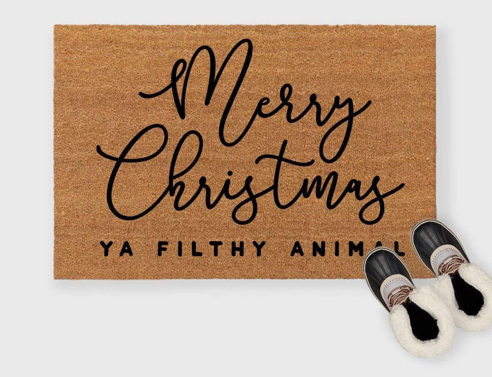 Leave It On The Doorstep And Get The Hell Outta Here Doormat - Funny Home Alone Doormat - Self-Quarantine Doormat