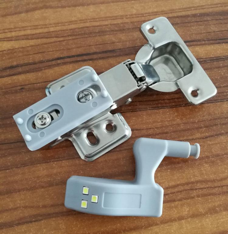 LED Cabinet Hinge Lights Turn On When Door Is Opened