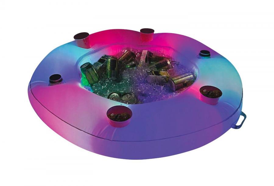 LED Illuminated Floating Bar and snack holder For Pool