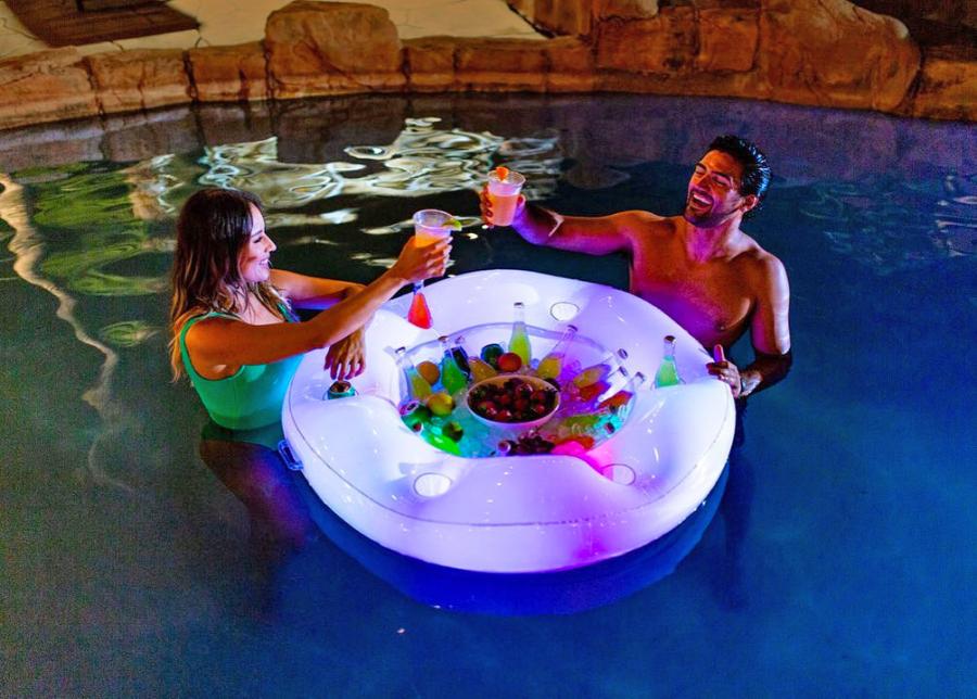 LED Illuminated Floating Bar and snack holder For Pool