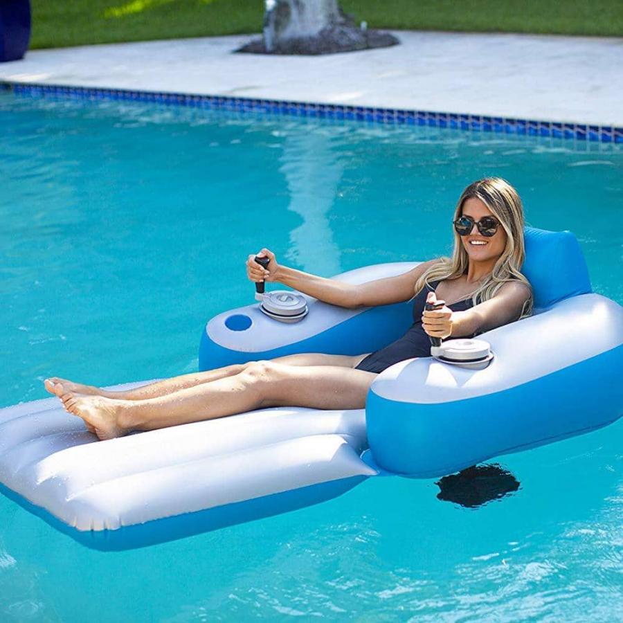Motorized pool lounger