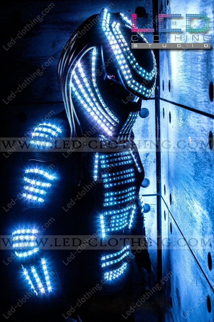 Predator LED Costume - Light-up predator costume - Programmable LED predator costume