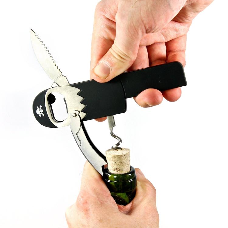 Legless Pirate Corkscrew Bottle Opener