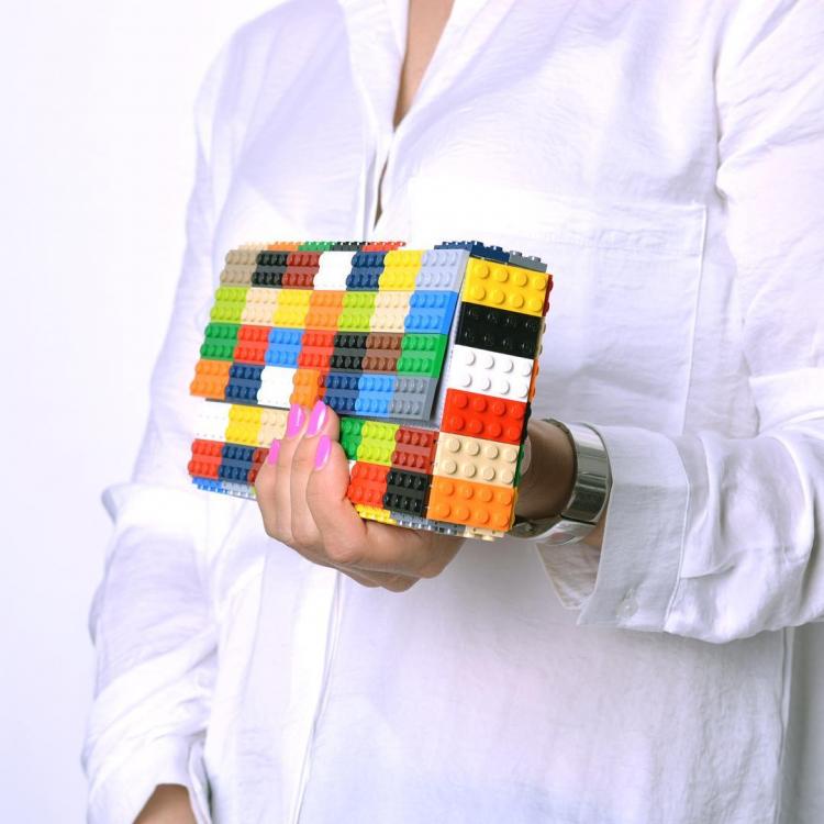 Lego Purses made by Agabag - Lego Clutch - Lego bag made from actual Lego blocks