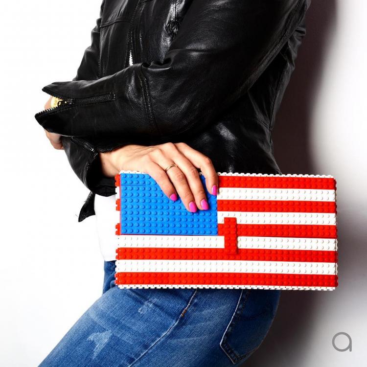 Lego Purses made by Agabag - Lego Clutch - Lego bag made from actual Lego blocks