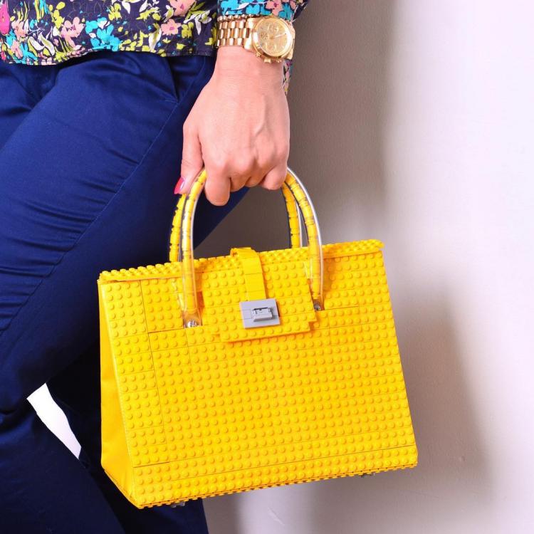 Lego Purses made by Agabag - Lego Clutch - Lego bag made from actual Lego blocks