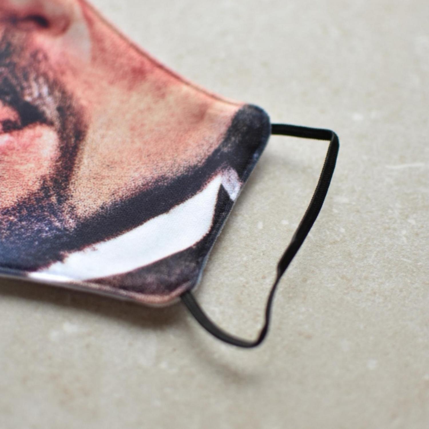  Leonardo DiCaprio Laughing Meme Face Mask - Smug Leo meme face mask
