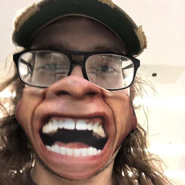 Screaming Arnold Schwarzenegger Total Recall Inspired Face Mask