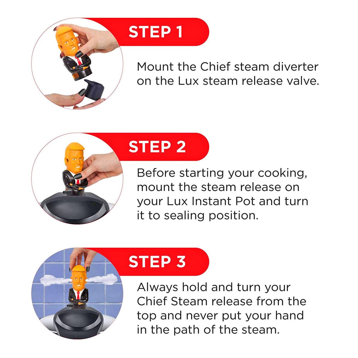 Trump Steam Release Diverter