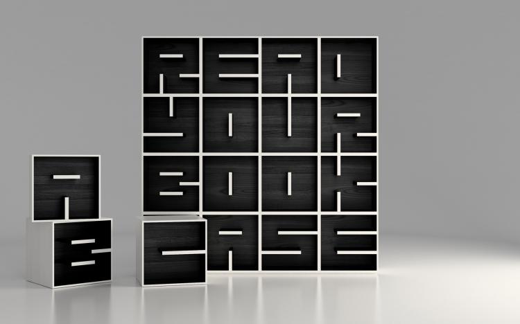 ABC Bookshelves - Letter Shaped Bookshelves let you spell out any words you like