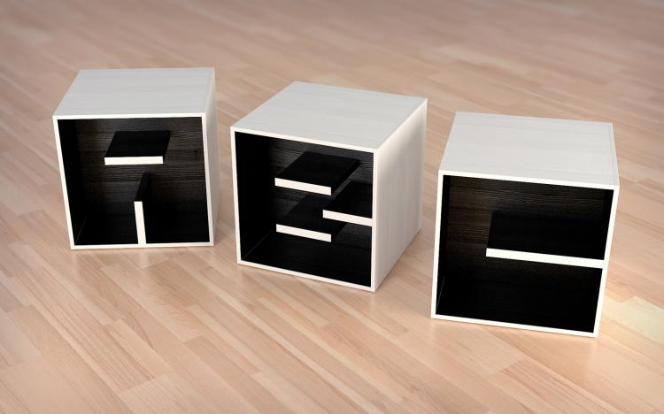 ABC Bookshelves - Letter Shaped Bookshelves let you spell out any words you like