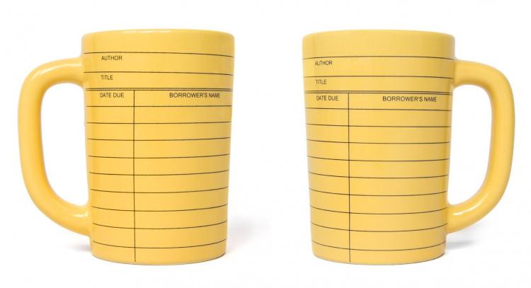 Library Card Coffee Mug
