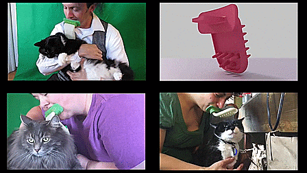 LICKI Brush - Giant Tongue Shape Brush Lets You Lick Your Cat