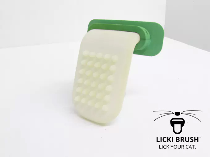 LICKI Brush - Giant Tongue Shape Brush Lets You Lick Your Cat