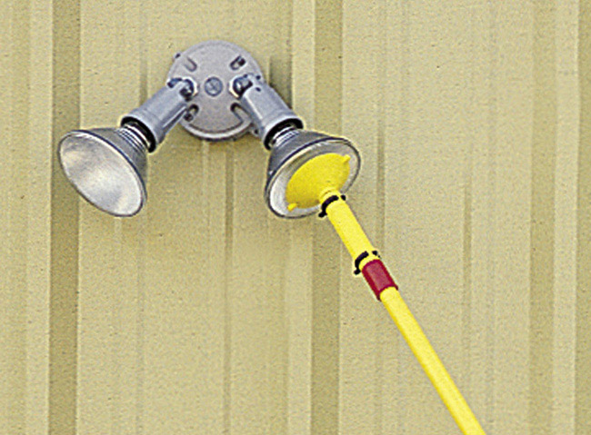 Mr. LongArm Light Bulb Changing Pole Attachment For Replacing Light Bulbs on tall ceilings with no ladder