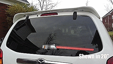 Star Wars Light Saber Rear Wiper Blade Attachment - GIF
