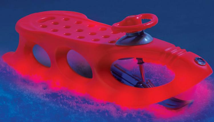 Light-Up LED Night-Time Alpine Winter Sled
