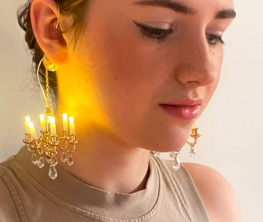Light Up LED Chandelier Earrings - Chandelearrings