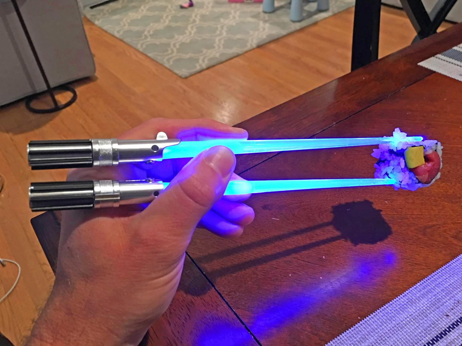 Lightsaber Chopsticks - Light-up chopsaber geeky chopsticks