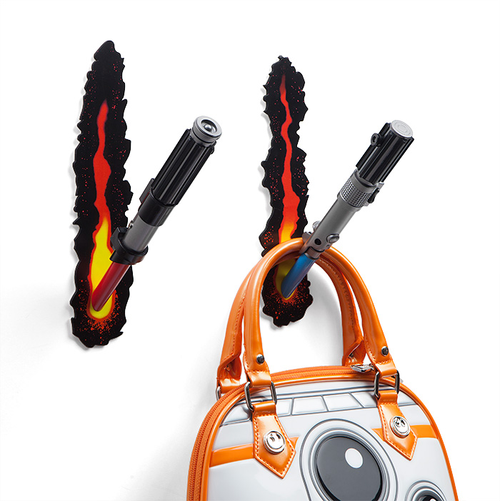 Star Wars Lightsaber Through The Wall - Wall Hooks