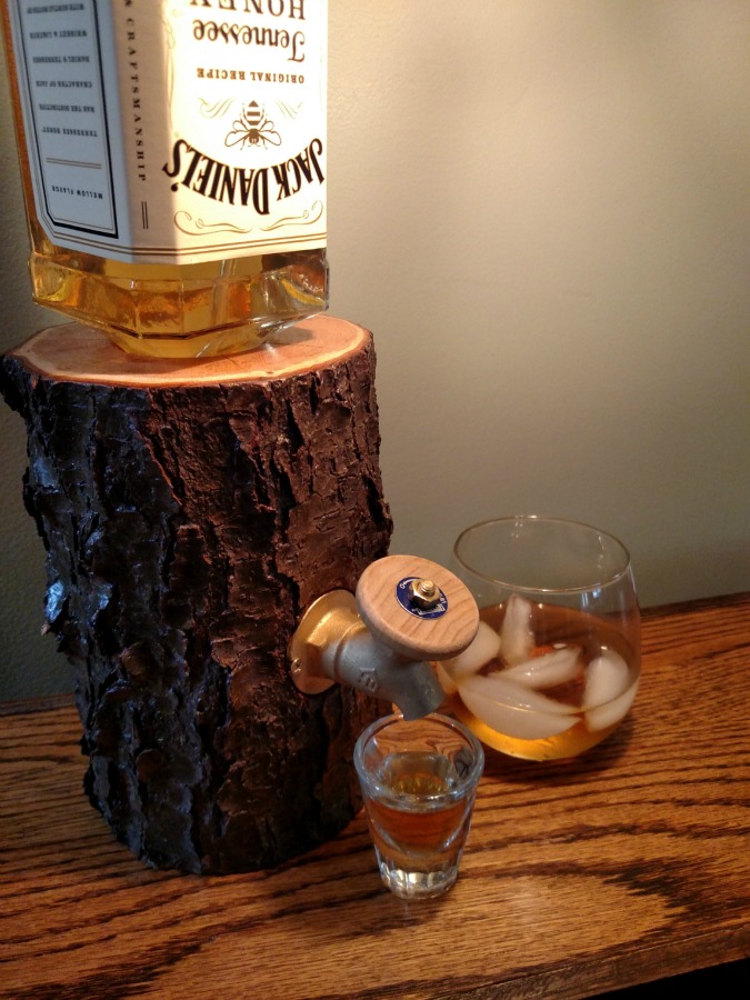 Liquor Log Dispenses Your Booze Through An Actual LogLiquor Log Booze Dispenser