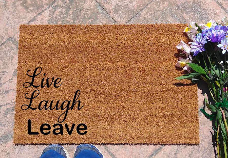Live Laugh Leave Doormat