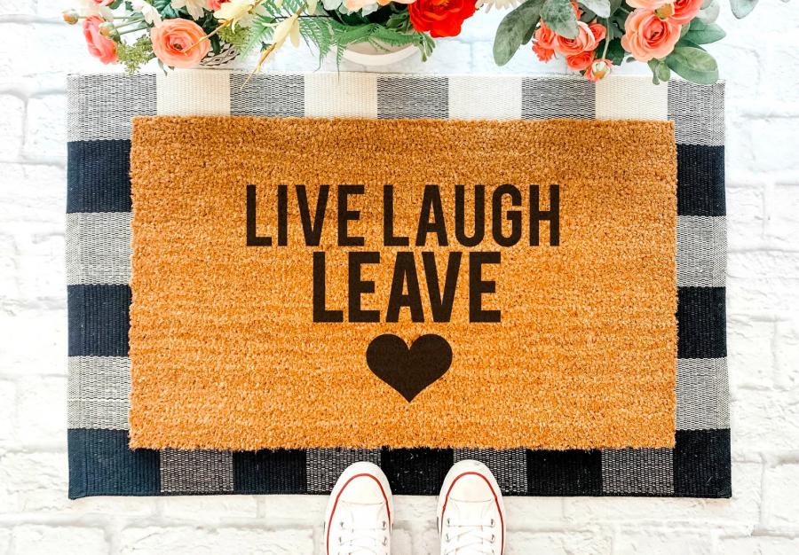 Live Laugh Leave Doormat