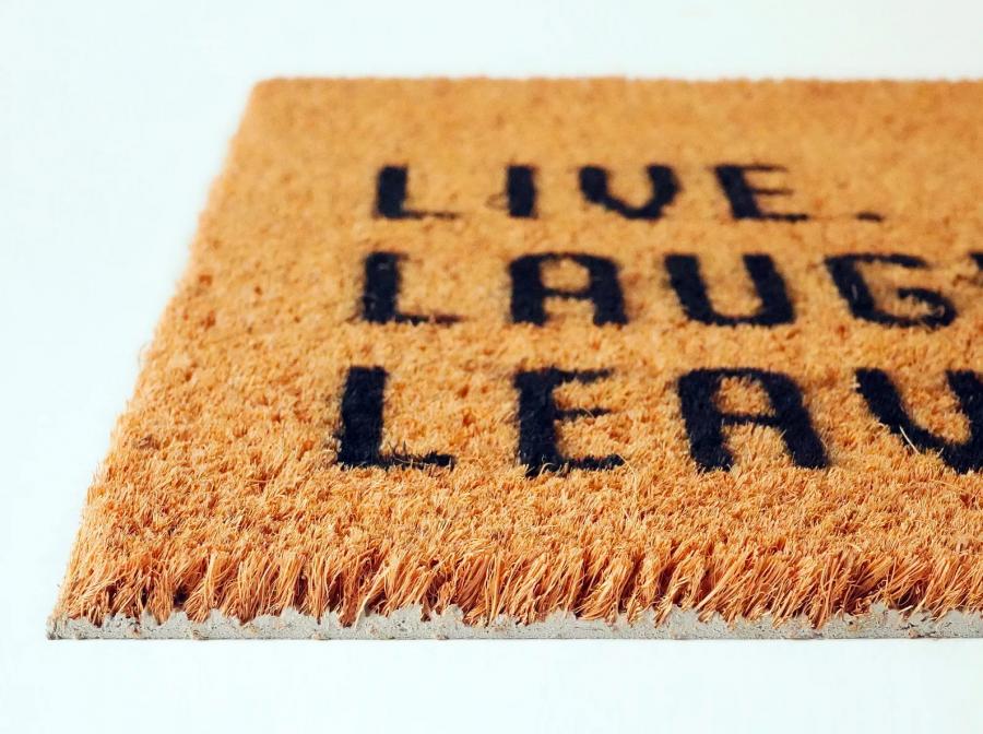Live Laugh Leave Doormat