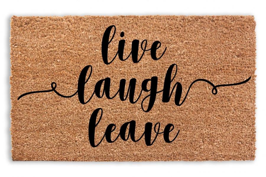 Live Laugh Leave Doormat