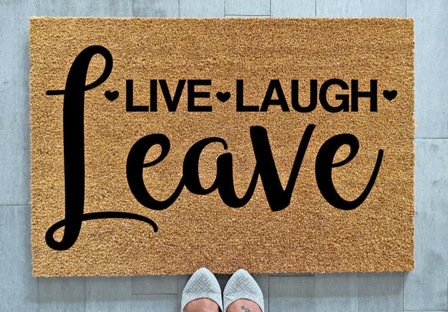 Live Laugh Leave Doormat