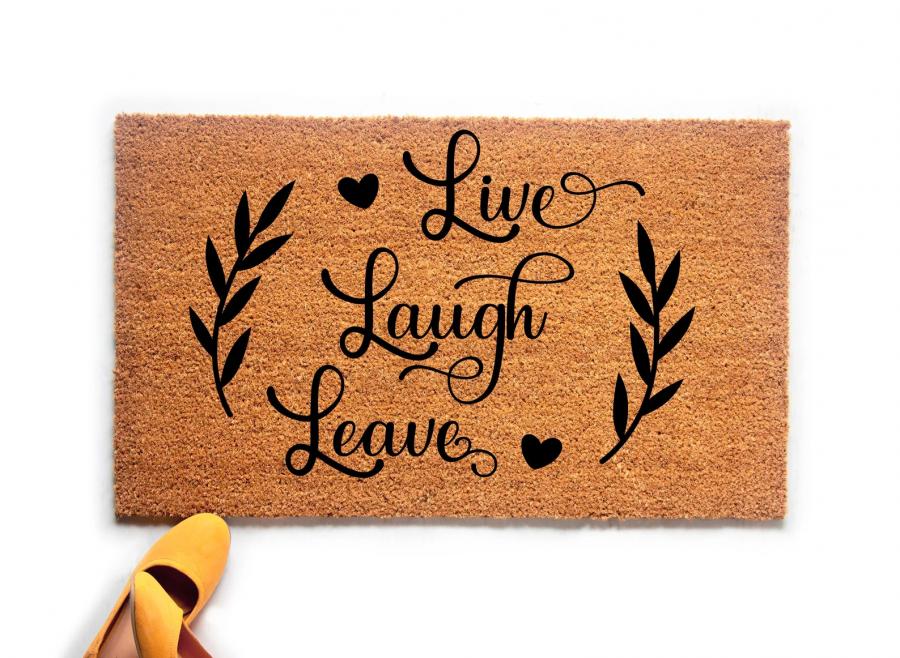 Live Laugh Leave Doormat